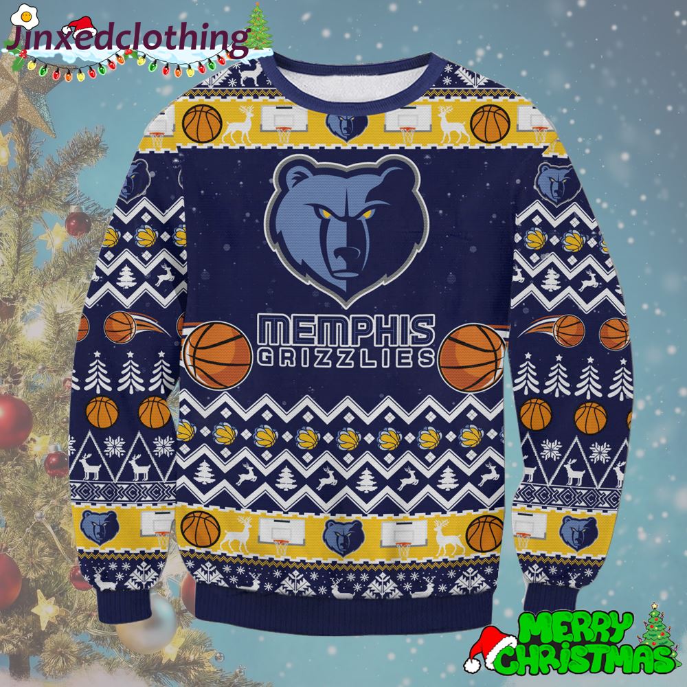 Nba Memphis Grizzlies Ugly Sweater Smax Party 